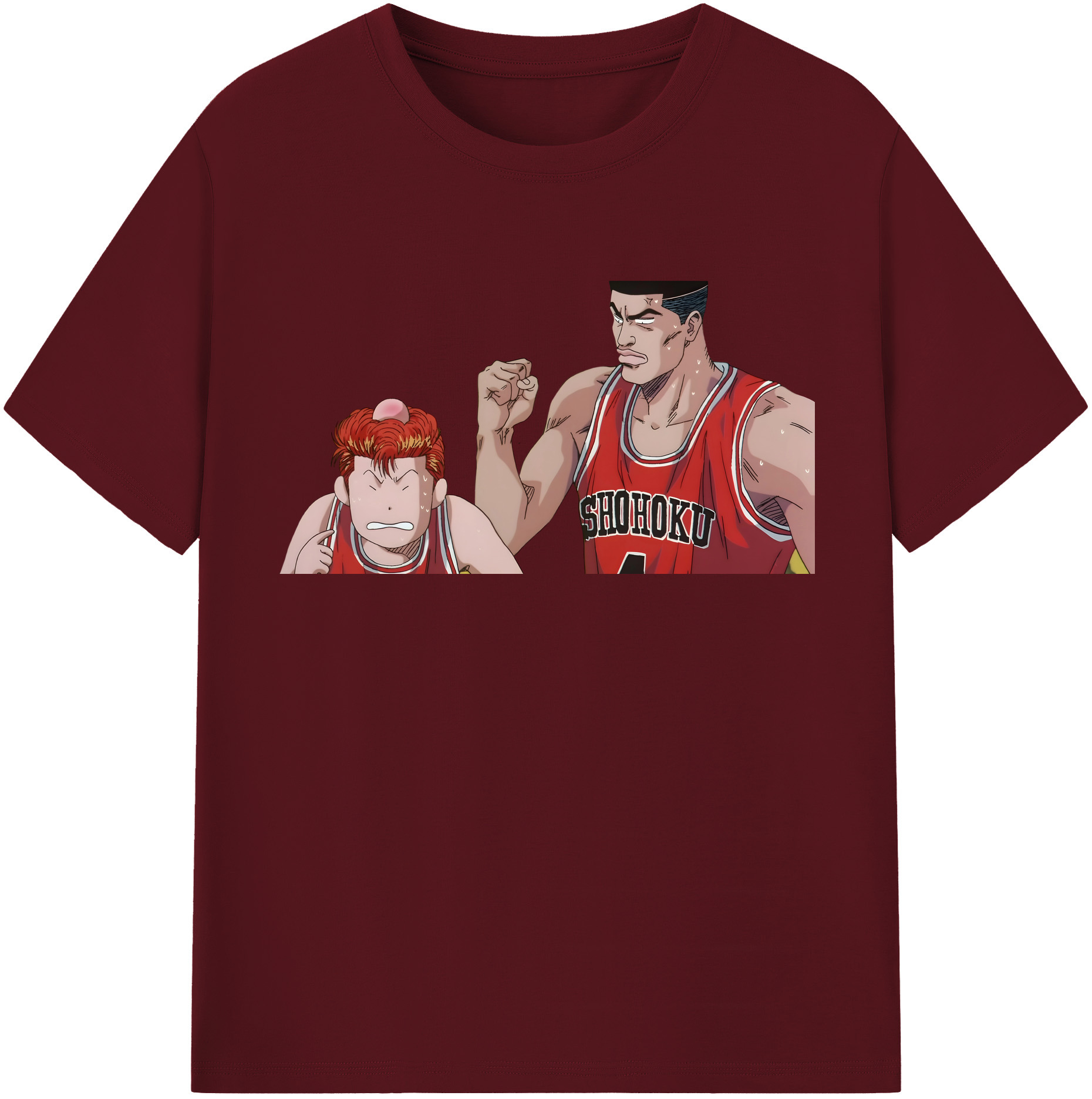 SLAM DUNK／スラムダンク 綿100％半袖Tシャツ（フロントプリント）